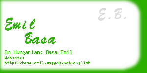 emil basa business card